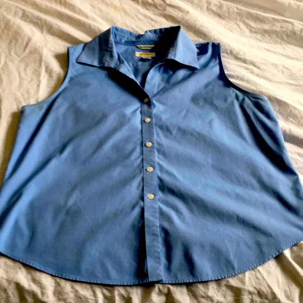 Talbots size 16 short sleeve women’s Oxford shirt